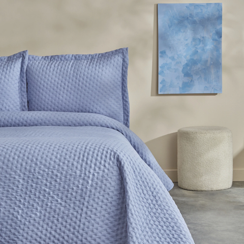 Karaca Home Breeze Soft, Bettüberwurf-Set Doppelbett, Lila