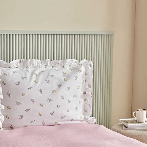 Karaca Lidya 100% Cotton Bedding Set, Single, Pink