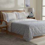 Karaca Marino Bettbezug-Set aus 100 % türkischer Baumwolle, Einzelbett, Blau
