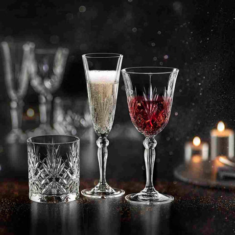 RCR Melodia Kristall-Glas-Set, 6 Stück, 270 ml