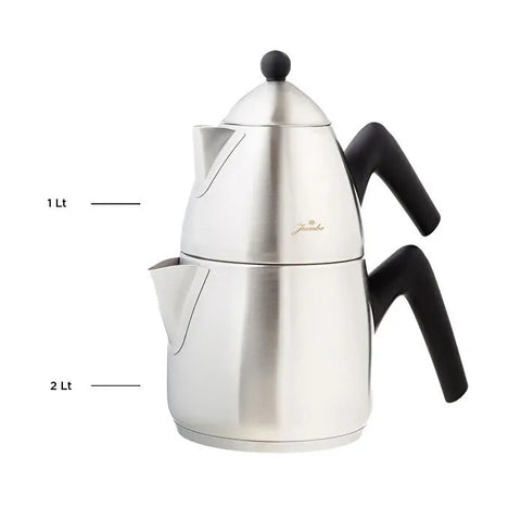 Jumbo Steel Teekanne mit Induktionsboden, matt