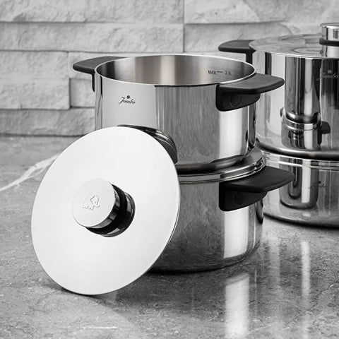 Jumbo Infinity 3PLY 8-teiliges Edelstahl-Kochgeschirrset mit Induktionsboden