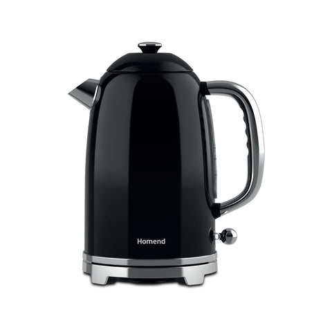 Homend Vintage Heatrow 1627H, Kettle Su Isıtıcısı, Siyah, 2200W