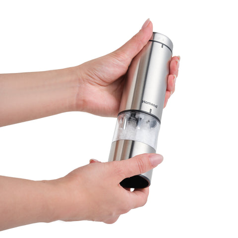 Homend Grindgo 6005UK Elektrikli Tuz ve Biber Öğütücü, Gri
 