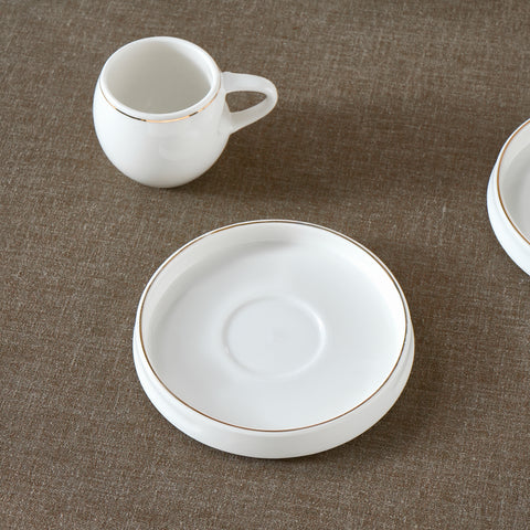 Karaca Streamline Sunset 6-teiliges Kaffeetassen-Set für 6 Personen, 100 ml