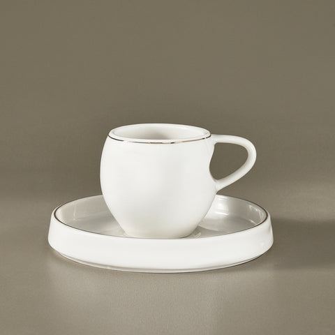 Karaca Streamline Sunset 6-teiliges Kaffeetassen-Set für 6 Personen, 100 ml