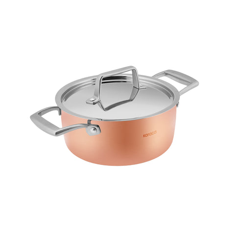Karaca Biodiamond Copper – 7 Parça Tencere ve Tava Seti