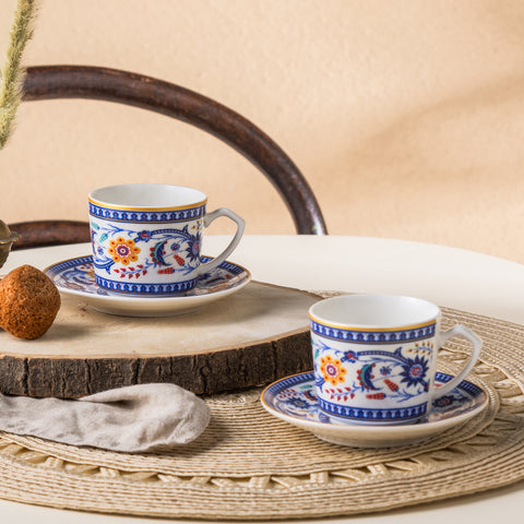Karaca Linden-Kaffeetassen-Set, 2 Personen, 80 ml