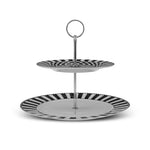 karaca Gestufter Keksständer mit Karomuster 27 cm