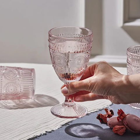 Karaca Sunflower Weinglas, Rosa