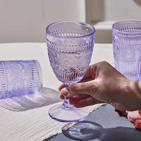 Karaca Sunflower Weinglas, Lila