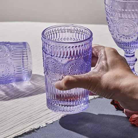 Karaca Sunflower Trinkglas, Lila