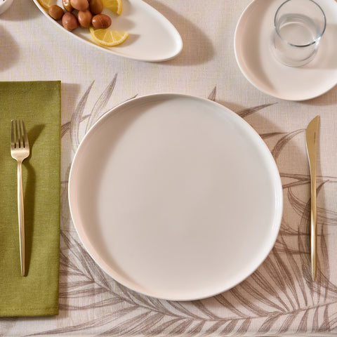 Karaca Bone China Olla 28-Piece Serveware Set for 6 People, White