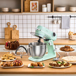 Karaca Multichef Artisan Standmixer mit Digitaldisplay, Gusseisen, Mint, 1800W, 7L