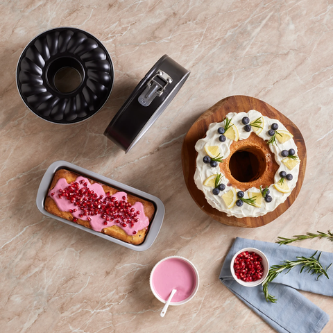 Karaca Multichef Adroit, 3 Parça Kek Kalıbı Seti, Silver