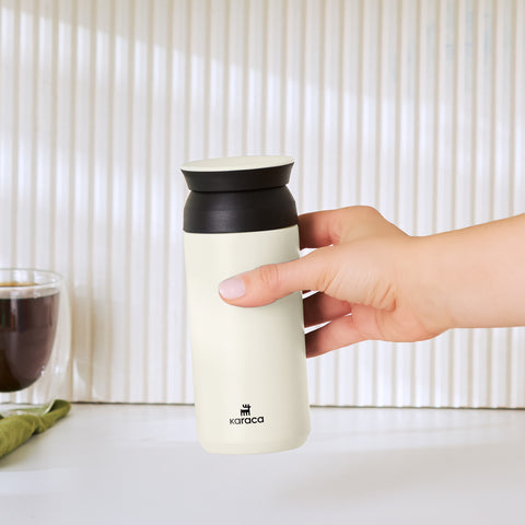 Karaca Rainbow Steel Auslaufsichere Thermoskanne 350 Ml Creme