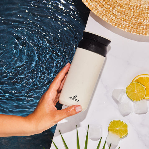 Karaca Rainbow Steel Auslaufsichere Thermoskanne 350 Ml Creme