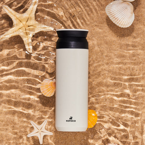 Karaca Rainbow Steel Auslaufsichere Thermoskanne 500 Ml Creme