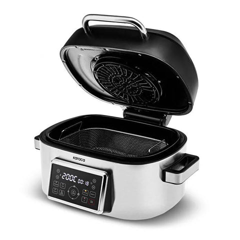 Karaca Gastro Air Grill Airfryer &amp; Grillgerät für 6 Personen, Großes Fassungsvermögen, 6 L