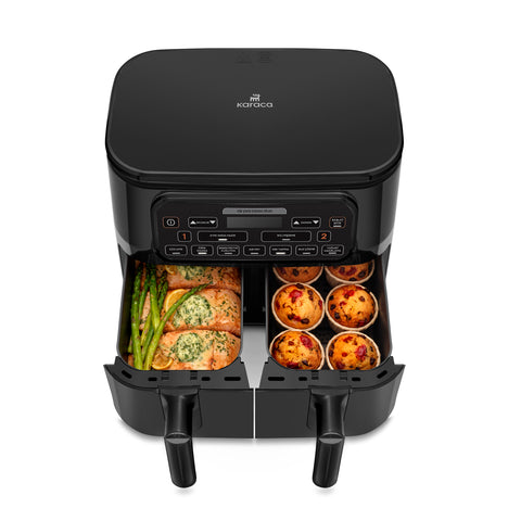 Karaca Air Pro Cook Duo Köz XXXL Airfryer Schwarz 8L