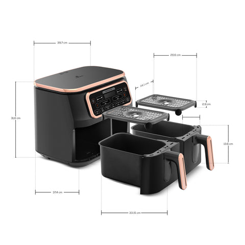 Karaca Air Pro Cook Duo Tandır XXXL Air Fryer Rosegold 8L