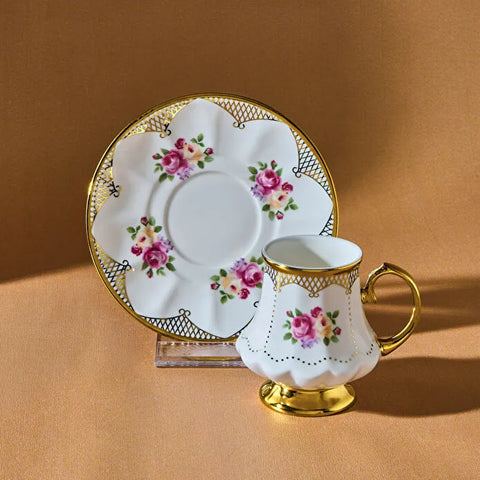 Karaca Nermin 2-Person Coffee Cup Set, 85 ml