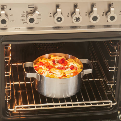 Karaca Powersteel 316+ 3Ply Onyx Edelstahl 8-teiliges Kochset mit Induktionsboden