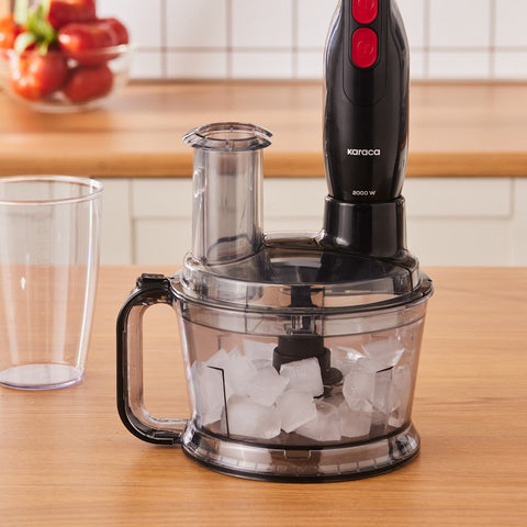 Karaca Pro Multimax 6 in 1 Multifunktions-Küchenmaschine 2000 W Schwarz