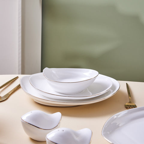 Karaca Red Carpet Collection Stream Bone Yakamoz 59-Piece 12-Person Dinner Set Gold
 