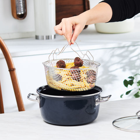 Karaca Mutfaksever, Emaille Bratentopf, Anthrazit