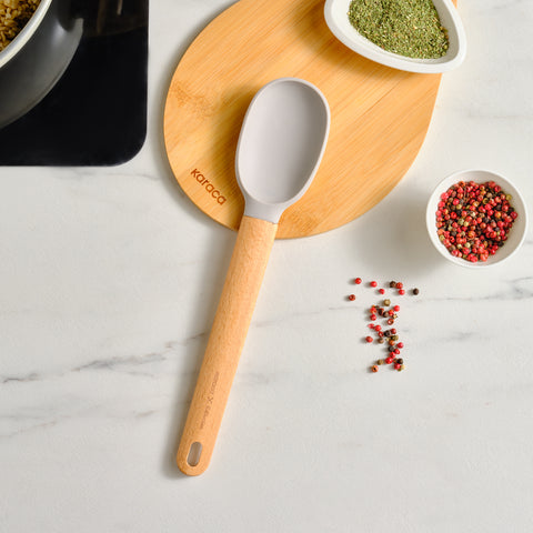 Karaca X Refika Gadgets Wooden-Handled Silicone Serving Spoon