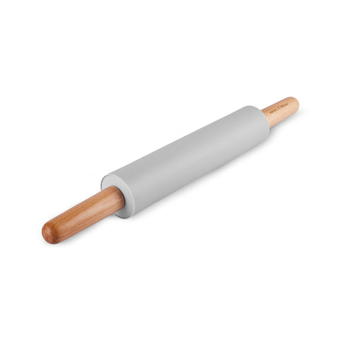Karaca x Refika Gadgets Silikon-Teigrolle mit Holzgriff