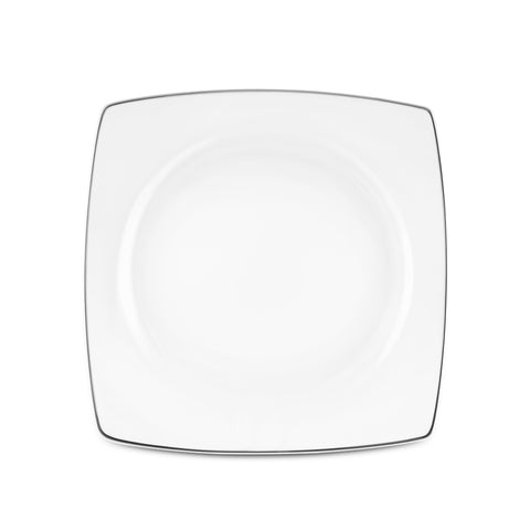 Karaca Square Bone Mensa 52-teiliges 12-Personen-Geschirrset, Platin