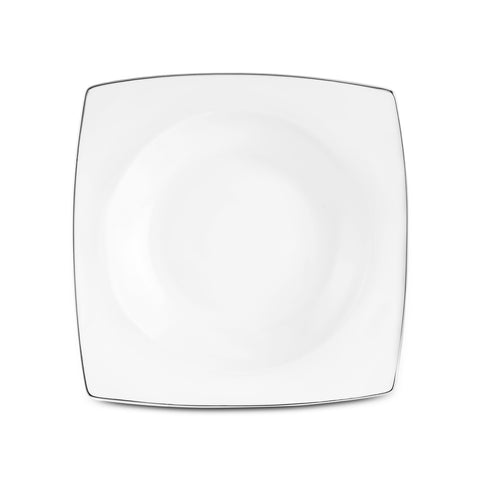 Karaca Square Bone Mensa 52-teiliges 12-Personen-Geschirrset, Platin