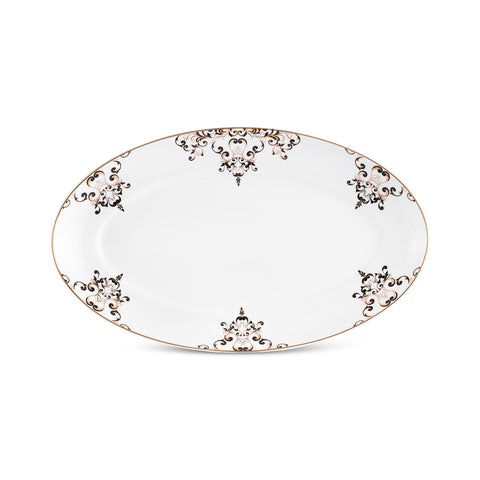 Karaca Stream Bone Andre 53-Piece 12-Person Dinner Set Black
 