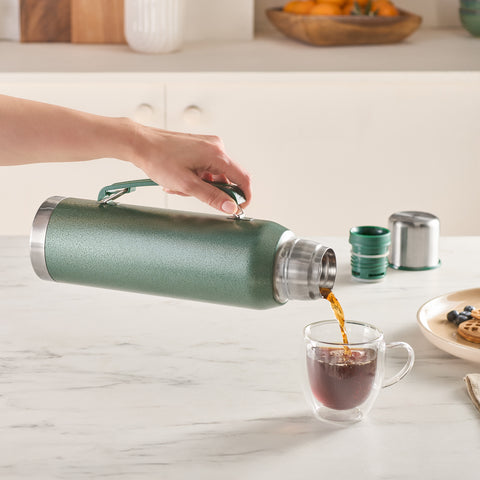 Karaca Thermosteel Earth Auslaufsicherer Edelstahl-Thermos 680 ml Khaki