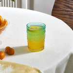 Karaca Sunflower Wasserglas 250 ml, Blau Gelb