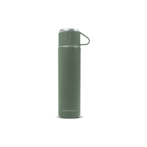 Karaca Thermosteel Earth Auslaufsicherer Edelstahl-Thermos 680 ml Khaki