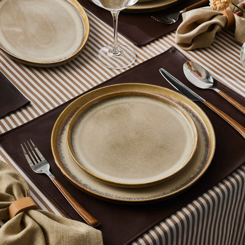 Karaca Earth Collection Earthy Light Reactive 52-Teiliges 12-Personen Geschirrset