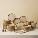 Karaca Earth Collection Earthy Light Reactive 52-Teiliges 12-Personen Geschirrset