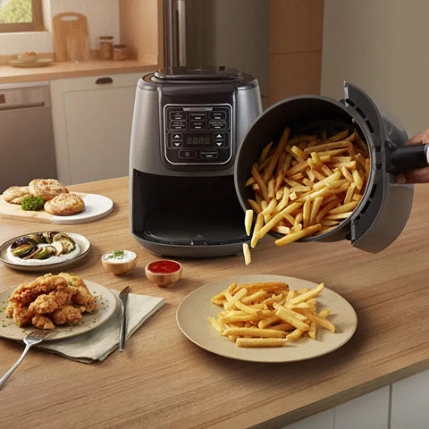 Karaca Air Pro Cook XL 2 in 1 Talking AirFryer Mineral Gold 4L