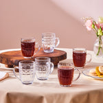 Karaca Winnie Set of 6 Tea Cups 200 ml