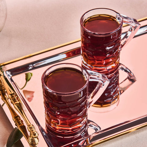 Karaca Defne 6-teiliges Teegläser-Set, 195 ml