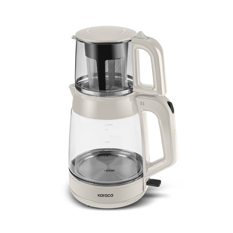 Karaca Glass Tea XL 2in1 Glass Tea Maker and Kettle Starlight