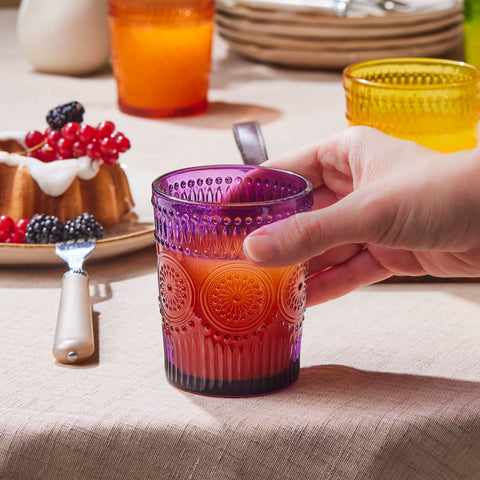 Karaca Colorato 6-Piece Drinking Glass Set, Multicolor