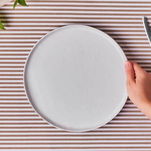 Karaca Epsilon Porcelain Dinner Plate, 28cm, White