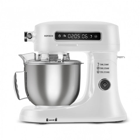 Karaca Pro Artisan Digital Display Timer-gesteuerte Teigknetmaschine White 1600W 5L