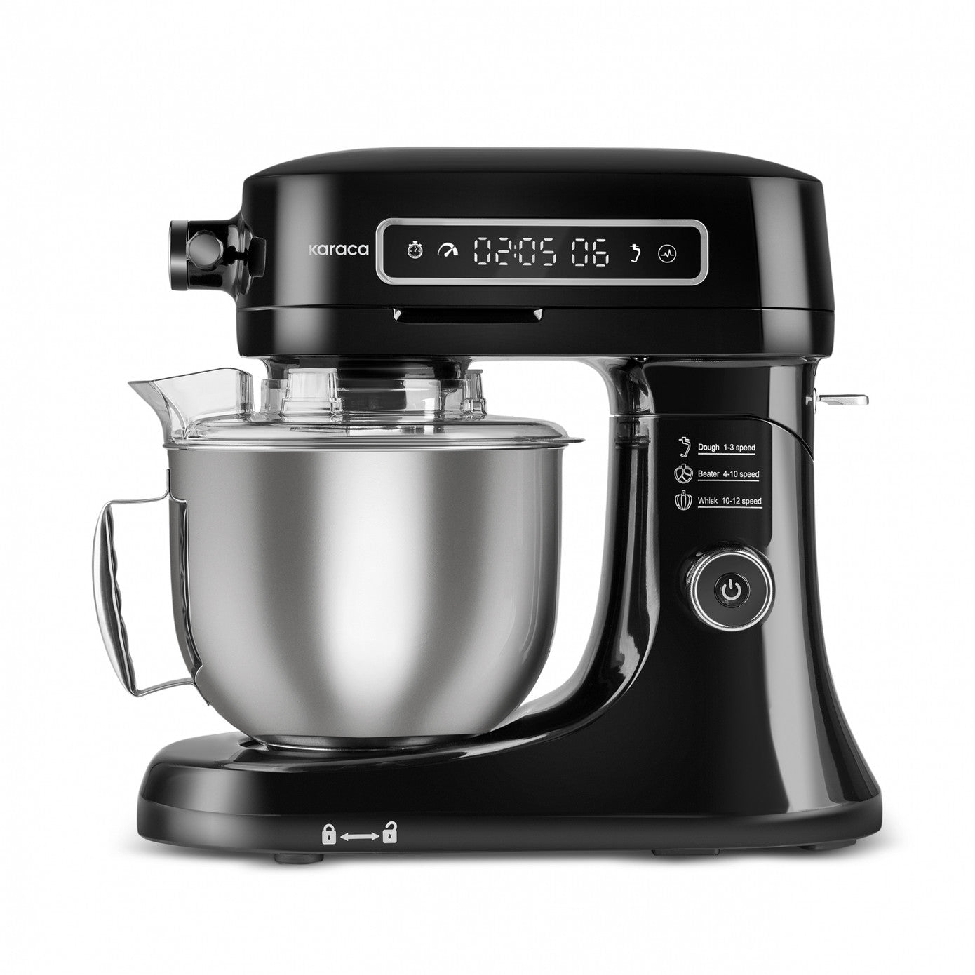 Karaca Pro Artisan Digital Display Cast Iron Kitchen Chef 1600W Black