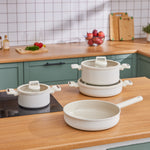 Karaca Swiss Crystal  Valenti Ceramica 7-Piece Cookware Set 