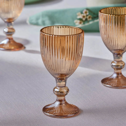 Karaca Rocco 6-teiliges Kaffeeglas-Set, Amber, 60ML